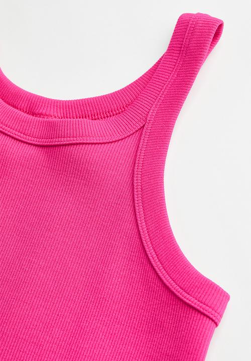 H&M - Cotton jersey vest top - cerise 