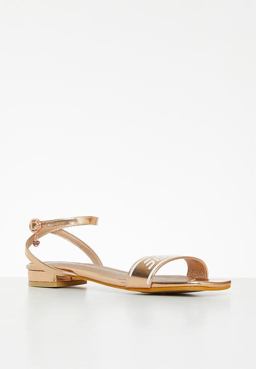 SISSY BOY - Finishing touches ankle strap shoe - rose gold