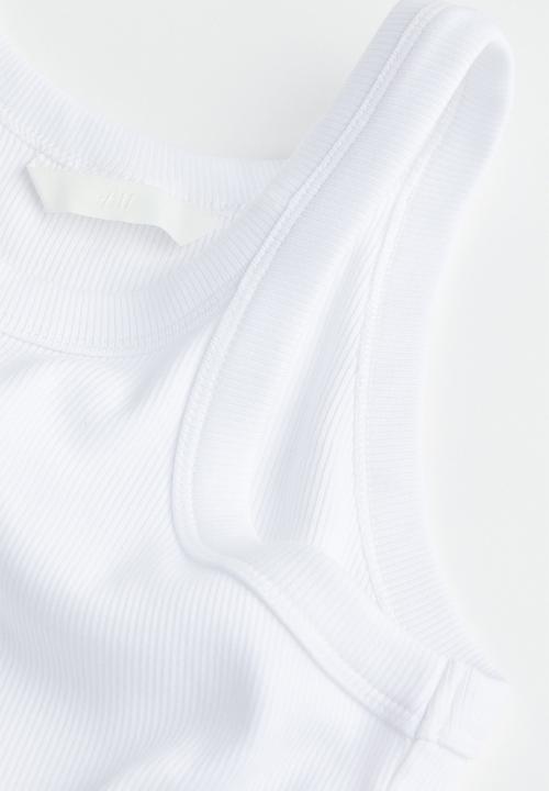 H&M - Cotton jersey vest top - white