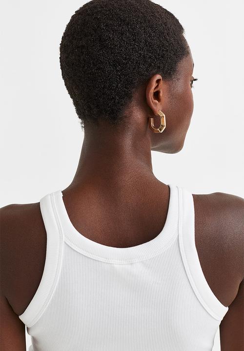 H&M - Cotton jersey vest top - white