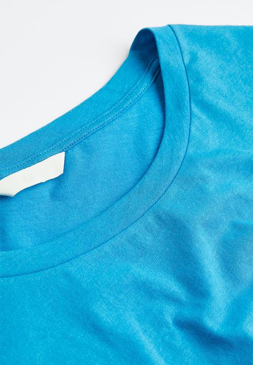 H&M - Cotton T-shirt - bright blue