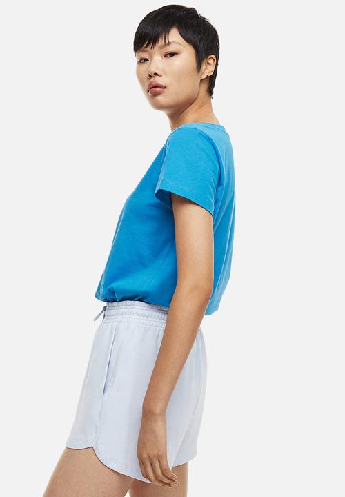 H&M - Cotton T-shirt - bright blue