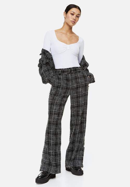 H&M - Ribbed jersey body - white