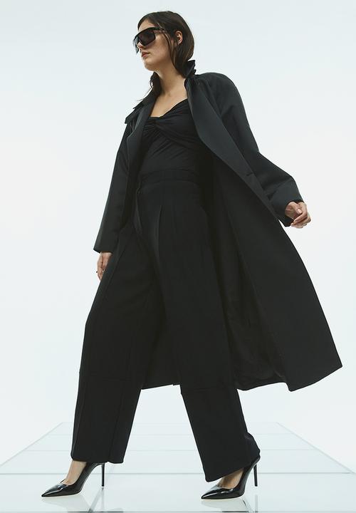 H&M - Off-the-shoulder thong body - black