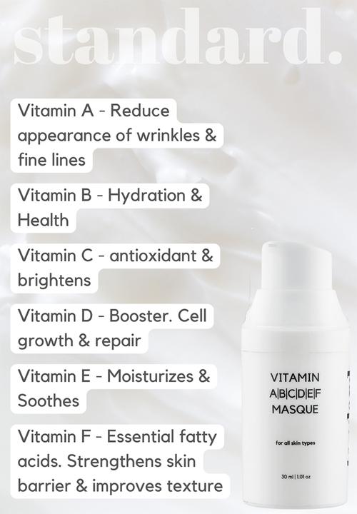 Standard Beauty - Vitamin ABCDEF Masque For Dull & Lacklustre Skin