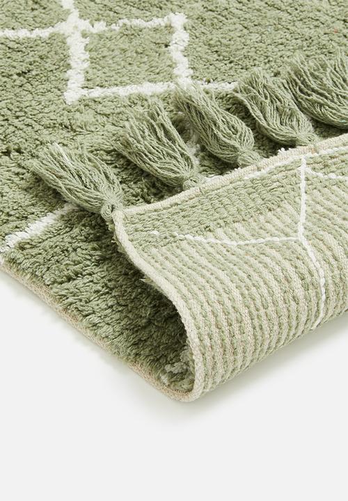 H&S - Nisha cotton runner - green
