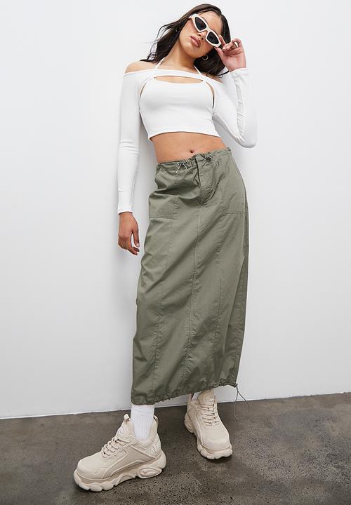Blake - Strappy off the shoulder top - white