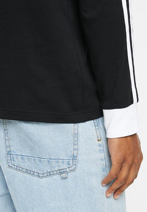 adidas Originals - 3-stripe long sleeve t m - black