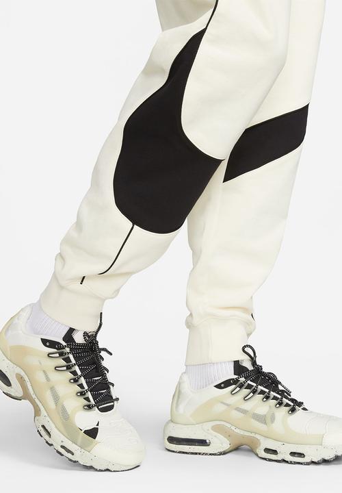 Nike - M nk swoosh flc pant - white/black 