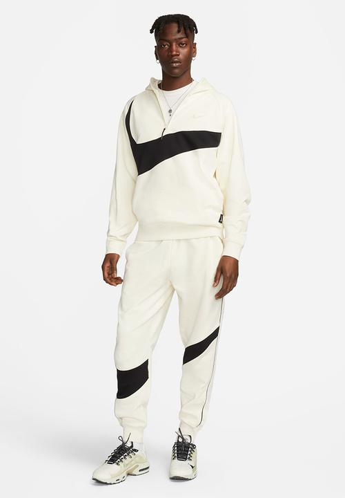 Nike - M nk swoosh flc pant - white/black 