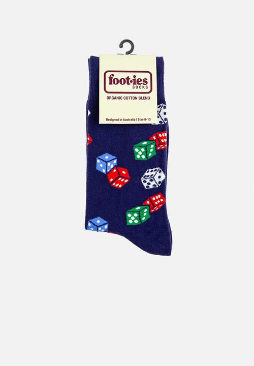 Foot-ies - Roll the dice - navy