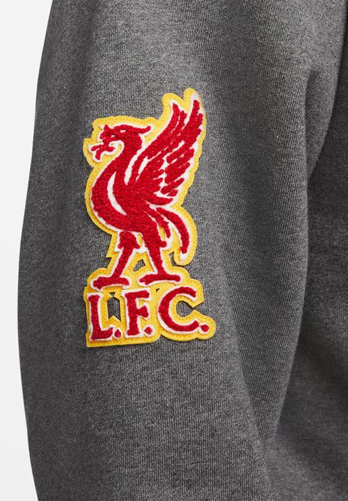 Nike - Liverpool F.C. solo swoosh sweatshirt - charc heather/university gold