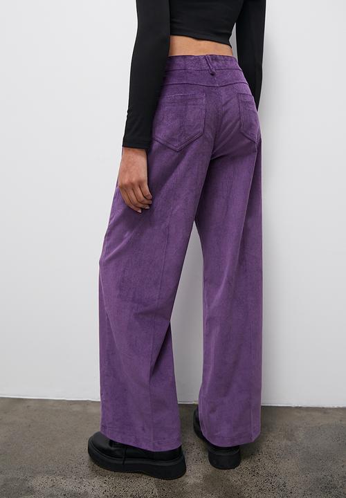 Blake - Corduroy wide leg - purple
