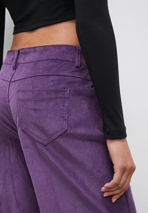 Blake - Corduroy wide leg - purple