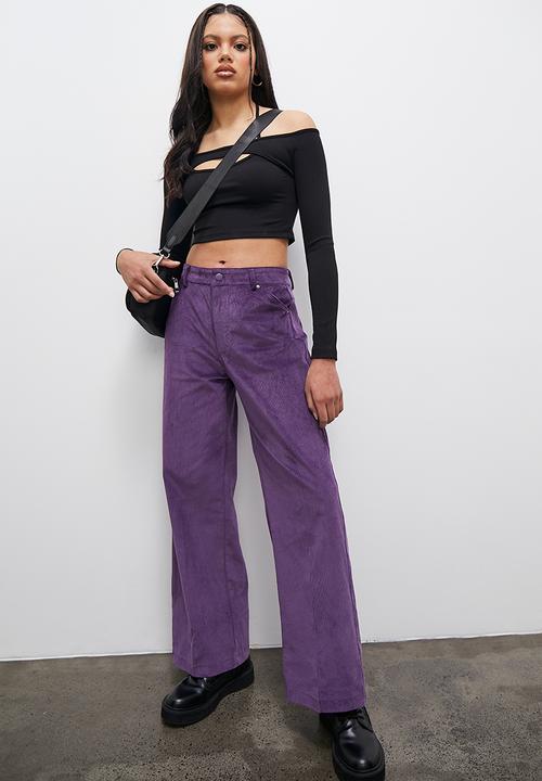 Blake - Corduroy wide leg - purple