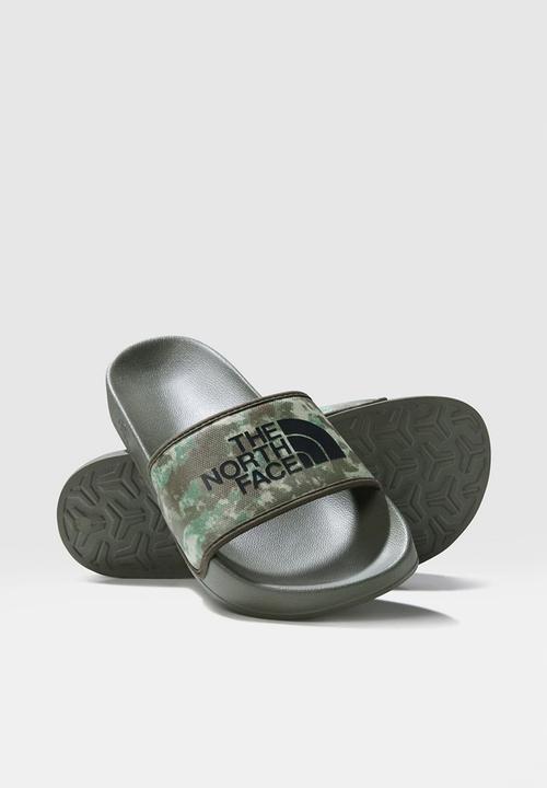 The North Face - M base camp slide  iii - military olive stippled camo print & black