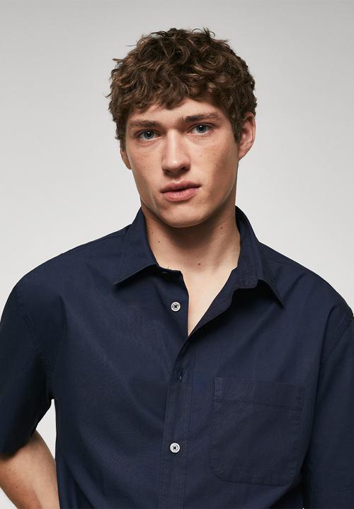 MANGO - Shirt isan - navy