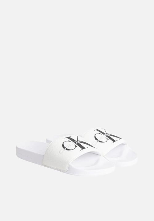 Calvin Klein - Slide monogram co - white