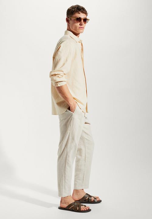 MANGO - Shirt calcuta - sand