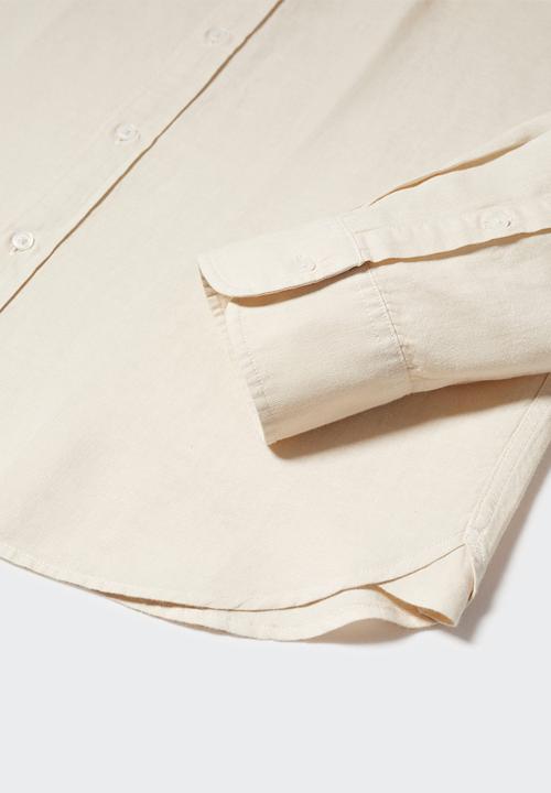 MANGO - Shirt calcuta - sand