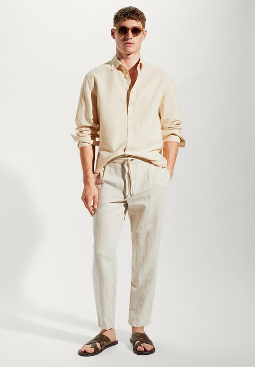 MANGO - Shirt calcuta - sand