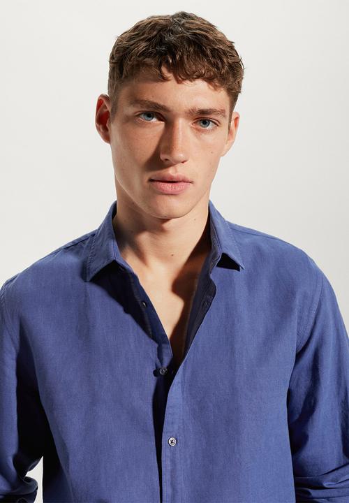MANGO - Shirt calcuta - blue