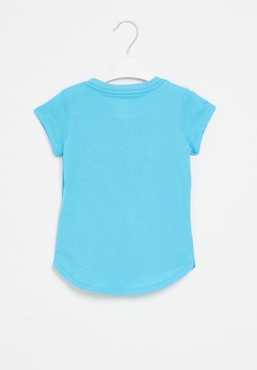 Nike - Nkg jdi swoosh split short sleeve tee - baltic blue