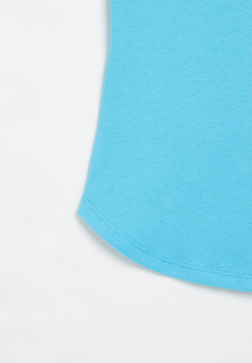 Nike - Nkg jdi swoosh split short sleeve tee - baltic blue