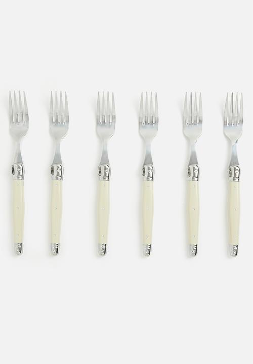 André Verdier - 6 piece fork set - ivory