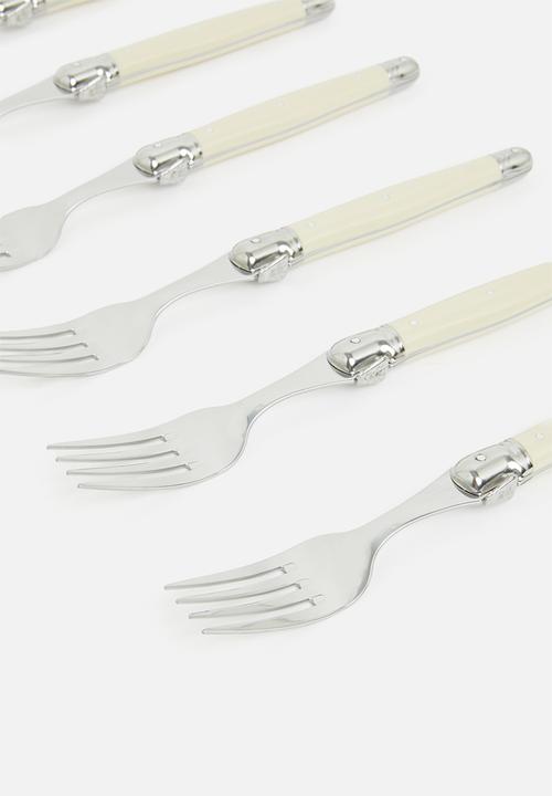 André Verdier - 6 piece fork set - ivory