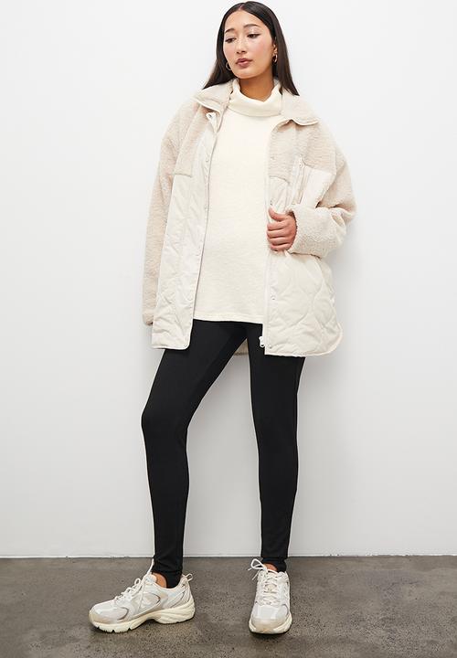 Superbalist - Soft touch oversize poloneck tunic -  white