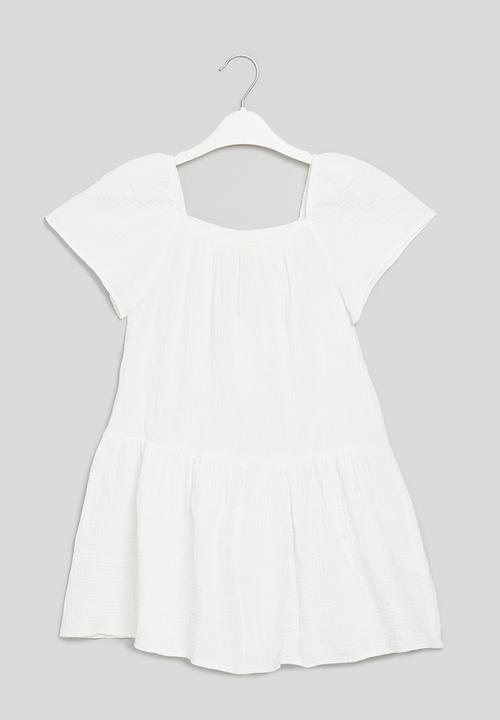 Superbalist - Drop waist textured dress - ivory