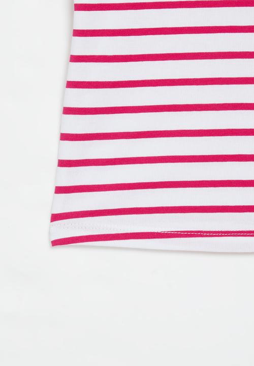 Superbalist - Girls stripe T-shirt - pink/white stripe