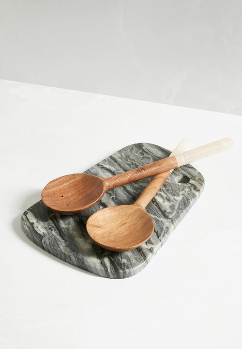 Fiva salad server set of 2 - Natural