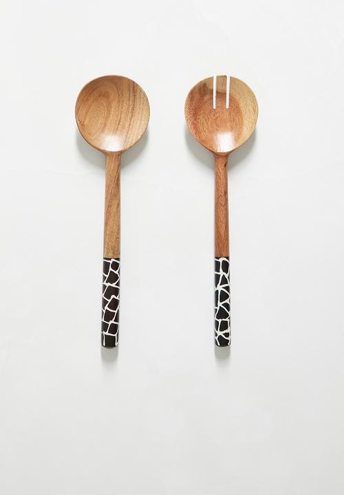 Sixth Floor - Semis salad server set of 2 - natural