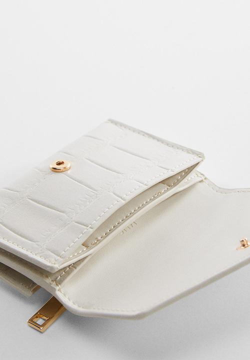 MANGO - Card holder agnes-off white