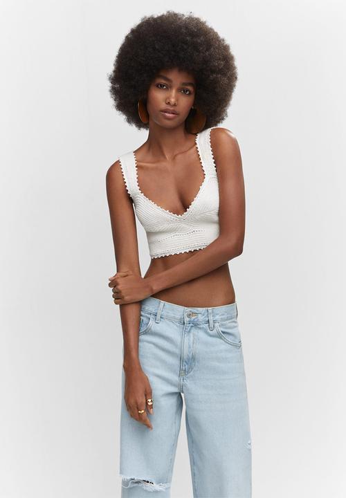 MANGO - Jeans kathy - open blue