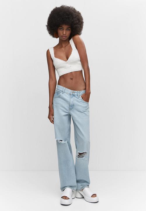 MANGO - Jeans kathy - open blue
