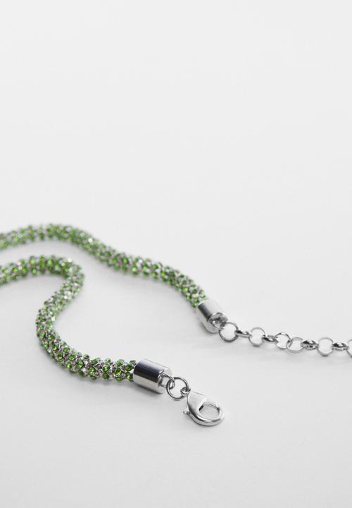 MANGO - Belt dafne - green