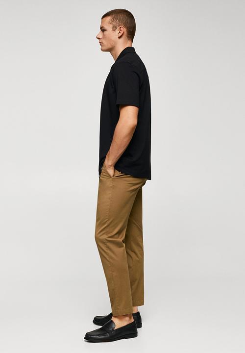 MANGO - Trousers prato - coffee brown 