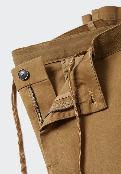 MANGO - Trousers prato - coffee brown 