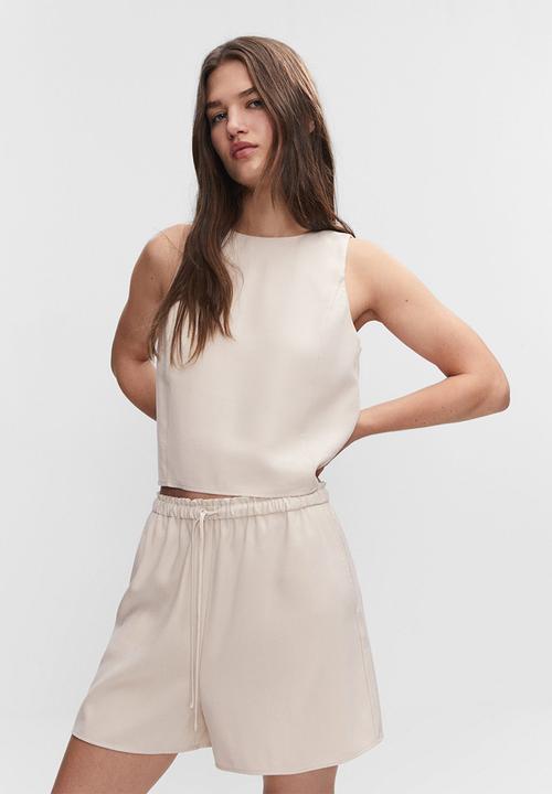MANGO - Shorts bosco-h - light beige