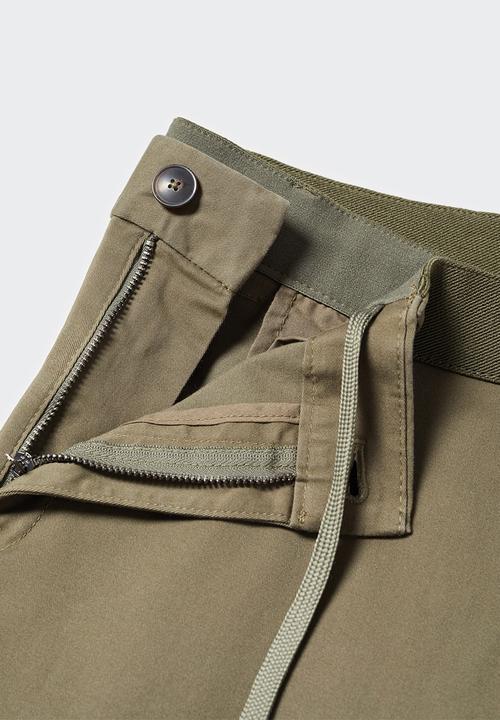 MANGO - Trousers prato - dark green 