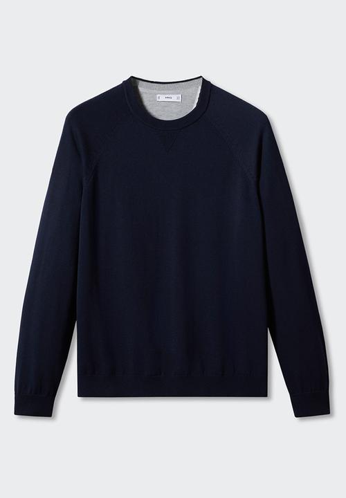 MANGO - Sweater ten - navy