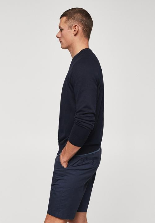 MANGO - Sweater ten - navy