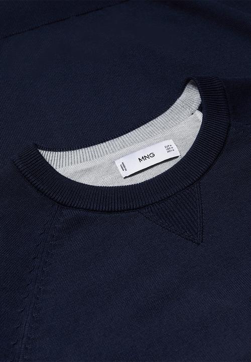 MANGO - Sweater ten - navy