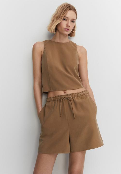 MANGO - Shorts bosco-h - dark brown