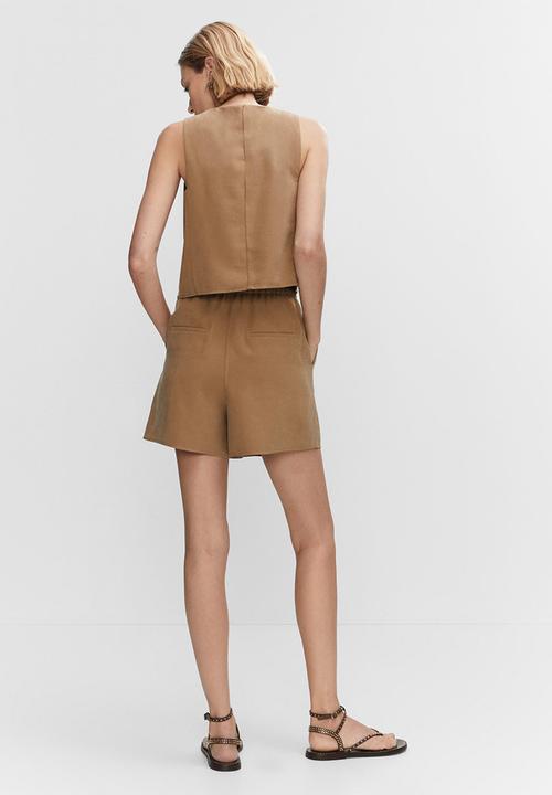 MANGO - Shorts bosco-h - dark brown