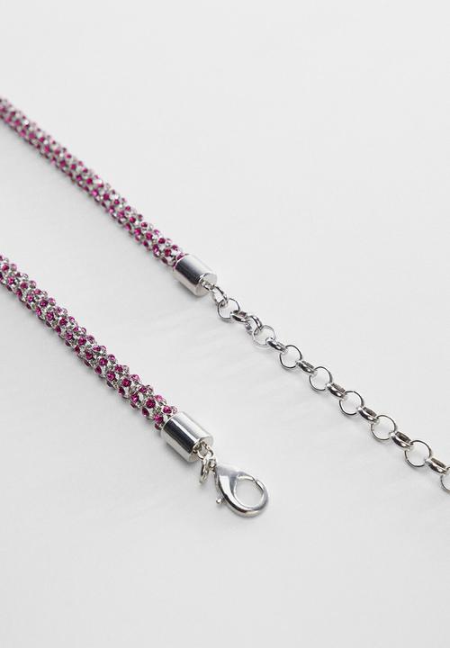 MANGO - Belt dafne - fuchsia