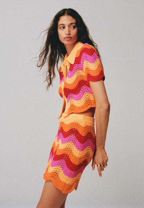 MANGO - Skirt babia - orange